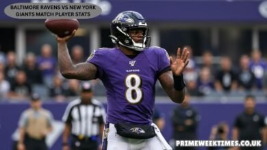 Baltimore Ravens vs New York Giants Match Player Stats