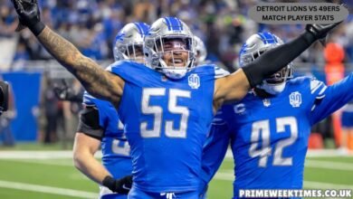 Detroit Lions vs 49ers Match Player Stats