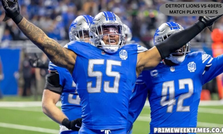 Detroit Lions vs 49ers Match Player Stats