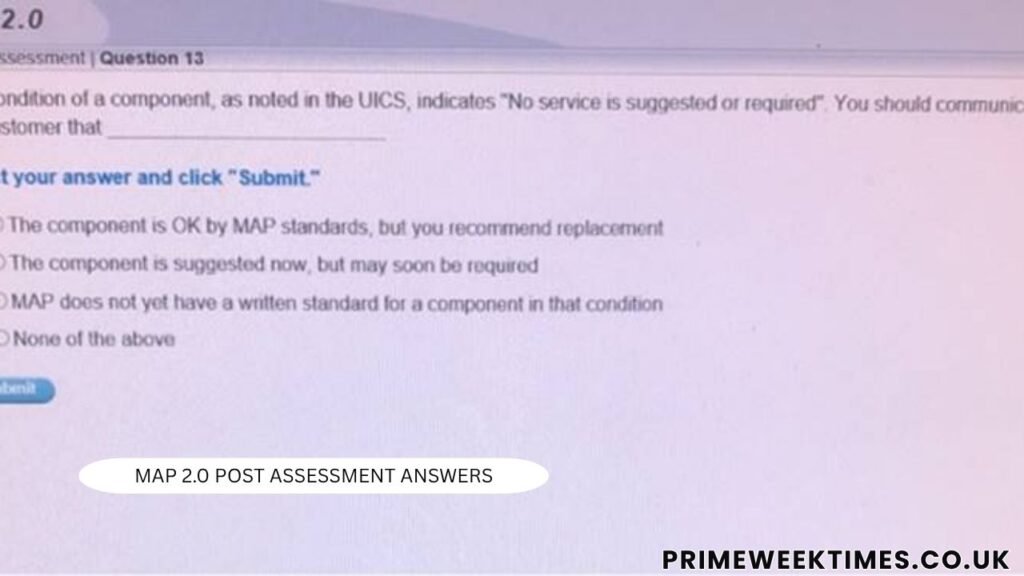 map 2.0 post assessment answers