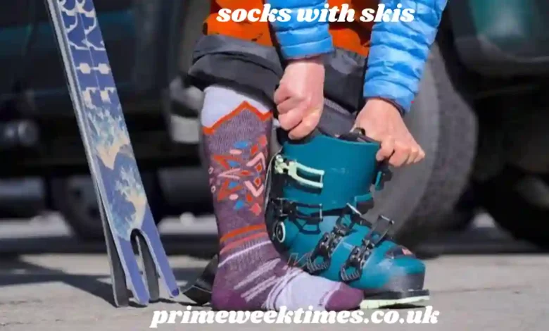 socks with skis