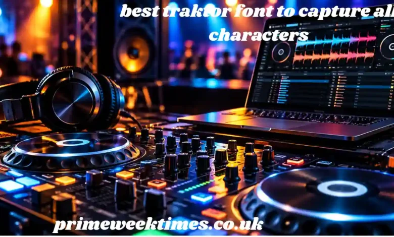 best traktor font to capture all characters